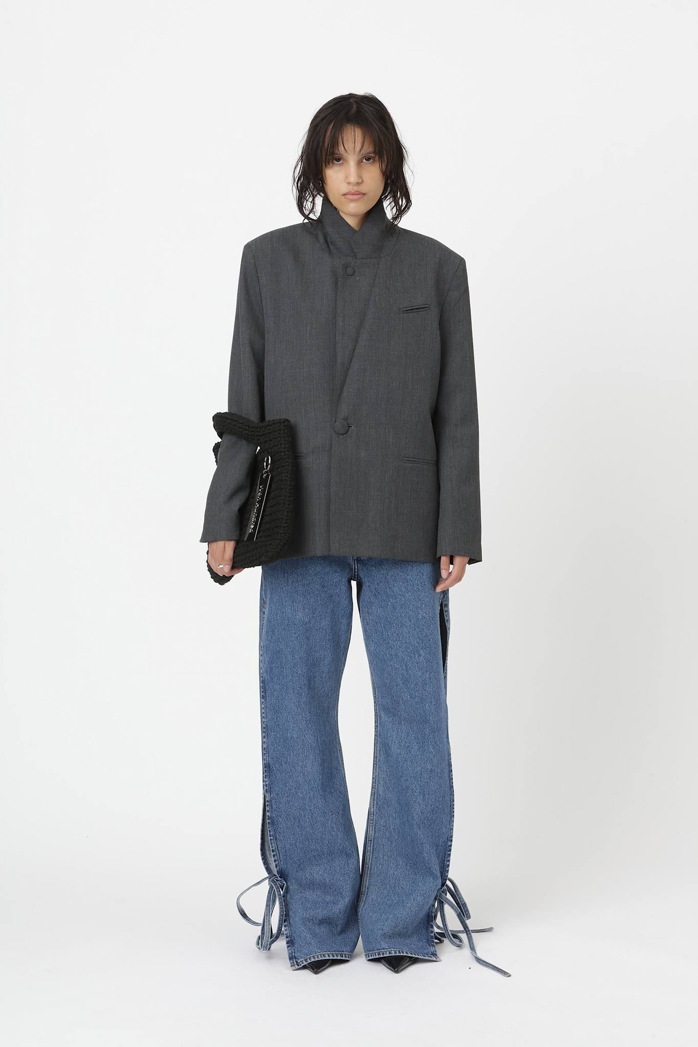 Won Hundred Women Ariel Blazer Anthracite Melange