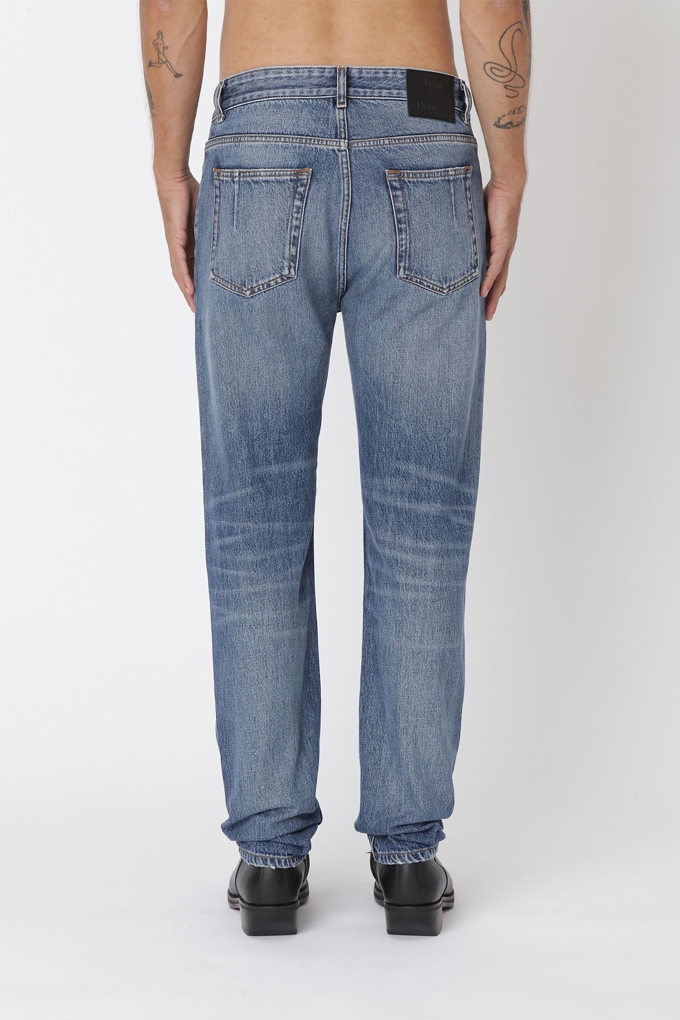 Won Hundred Men Ben R50 Quart Blue 5-Pockets R50 Quart Blue