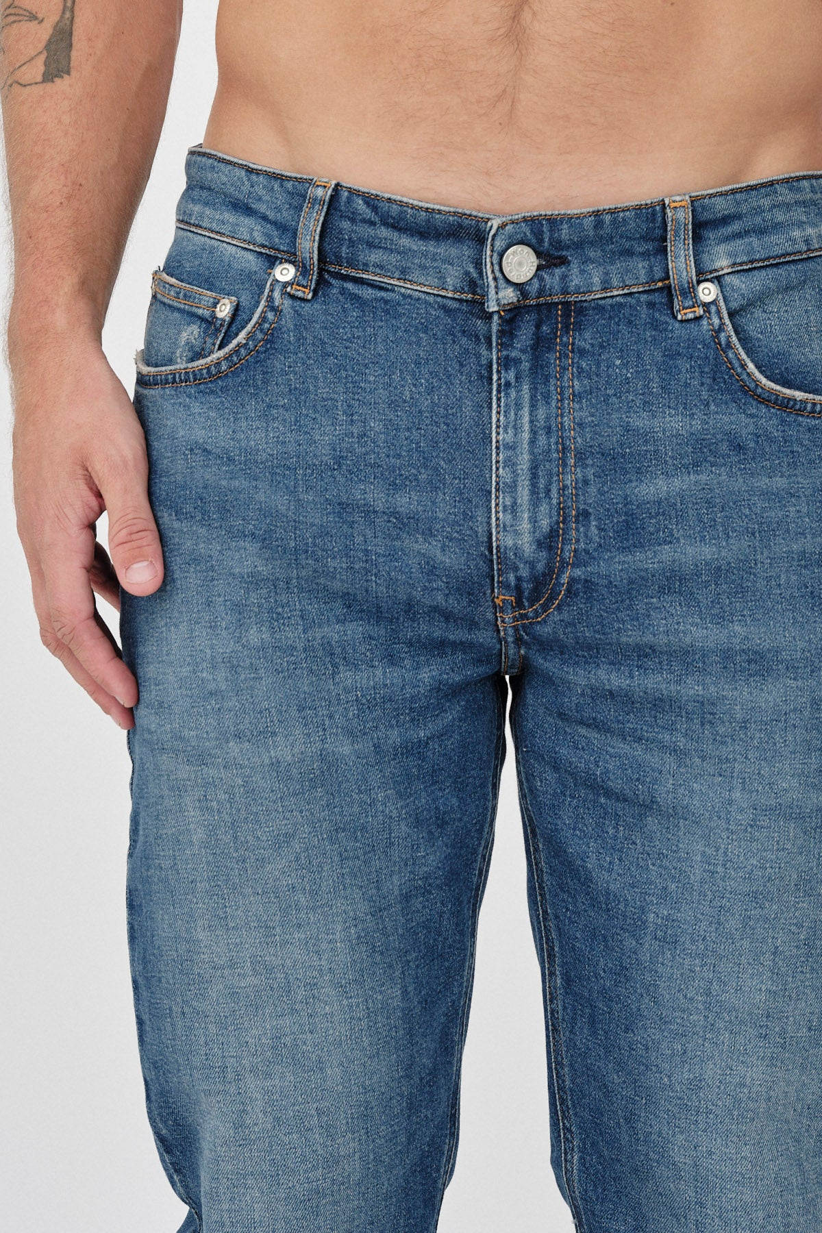 Won Hundred Men Dean Tinted Blue 5-Pockets Tinted Blue