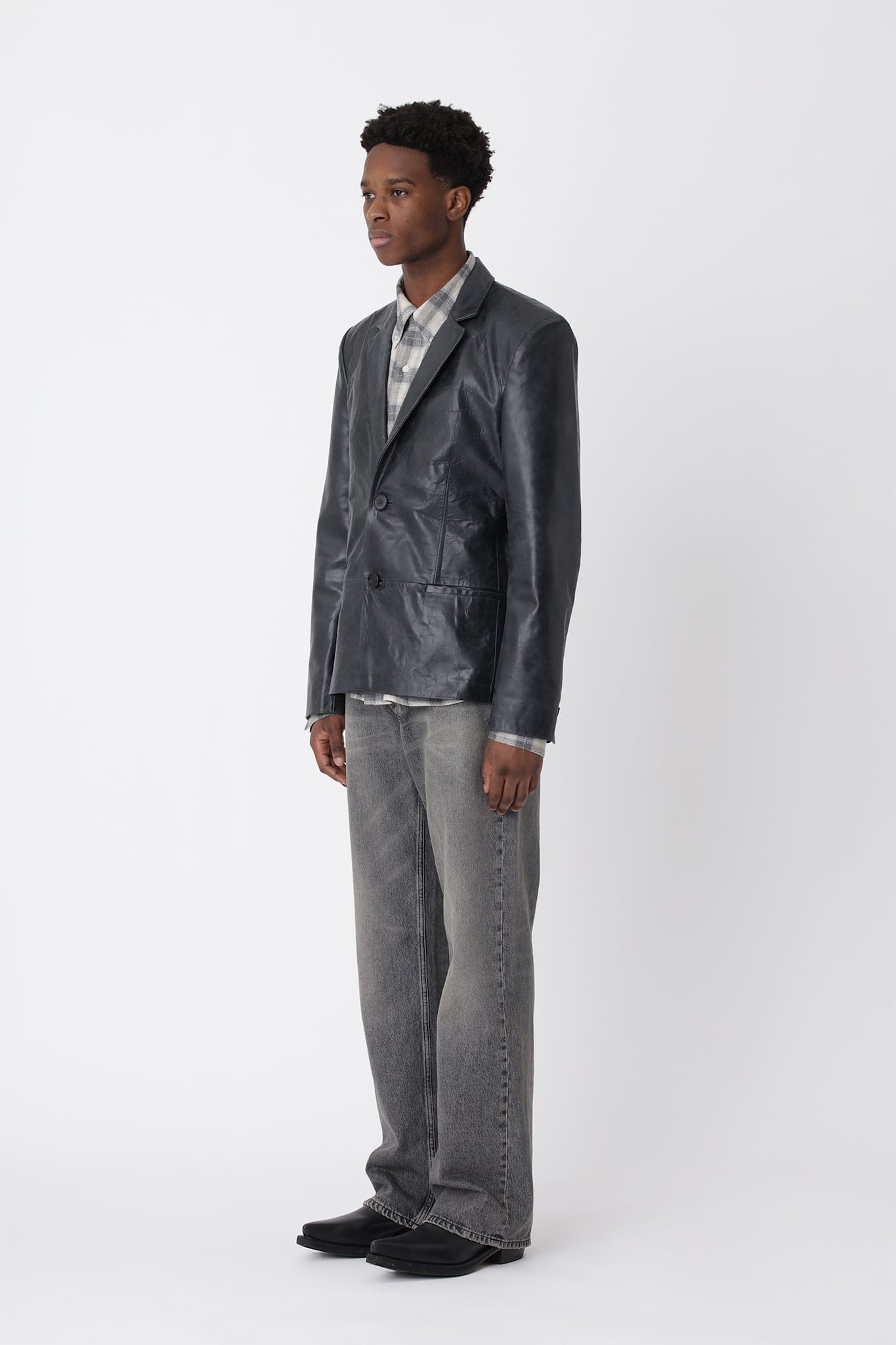 Oliver Leather Blazer - Won Hundred Online Store