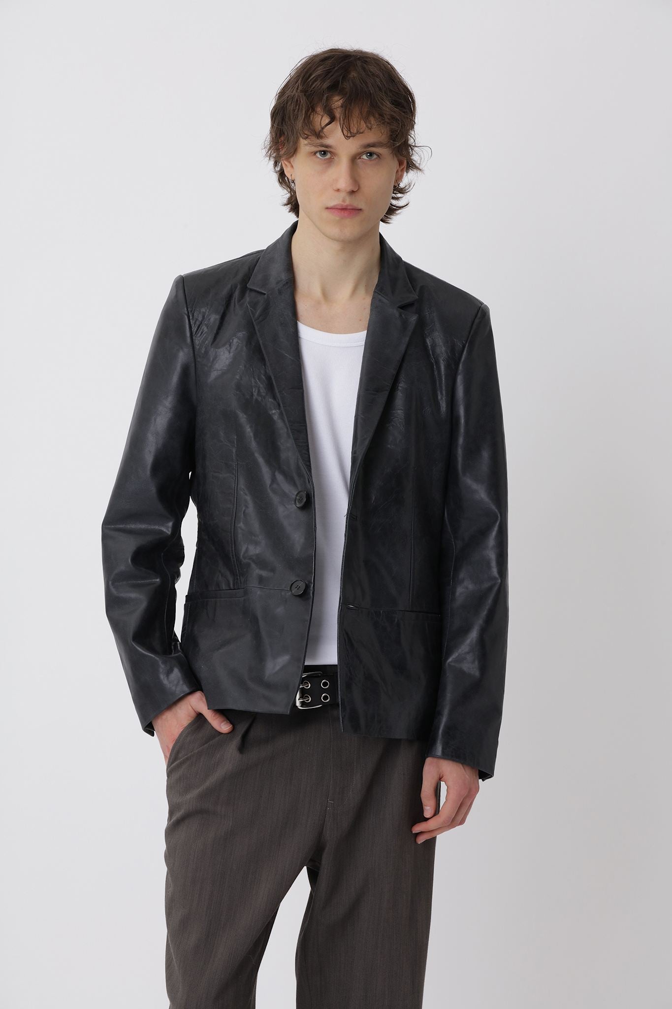 Oliver Leather Blazer - Won Hundred Online Store