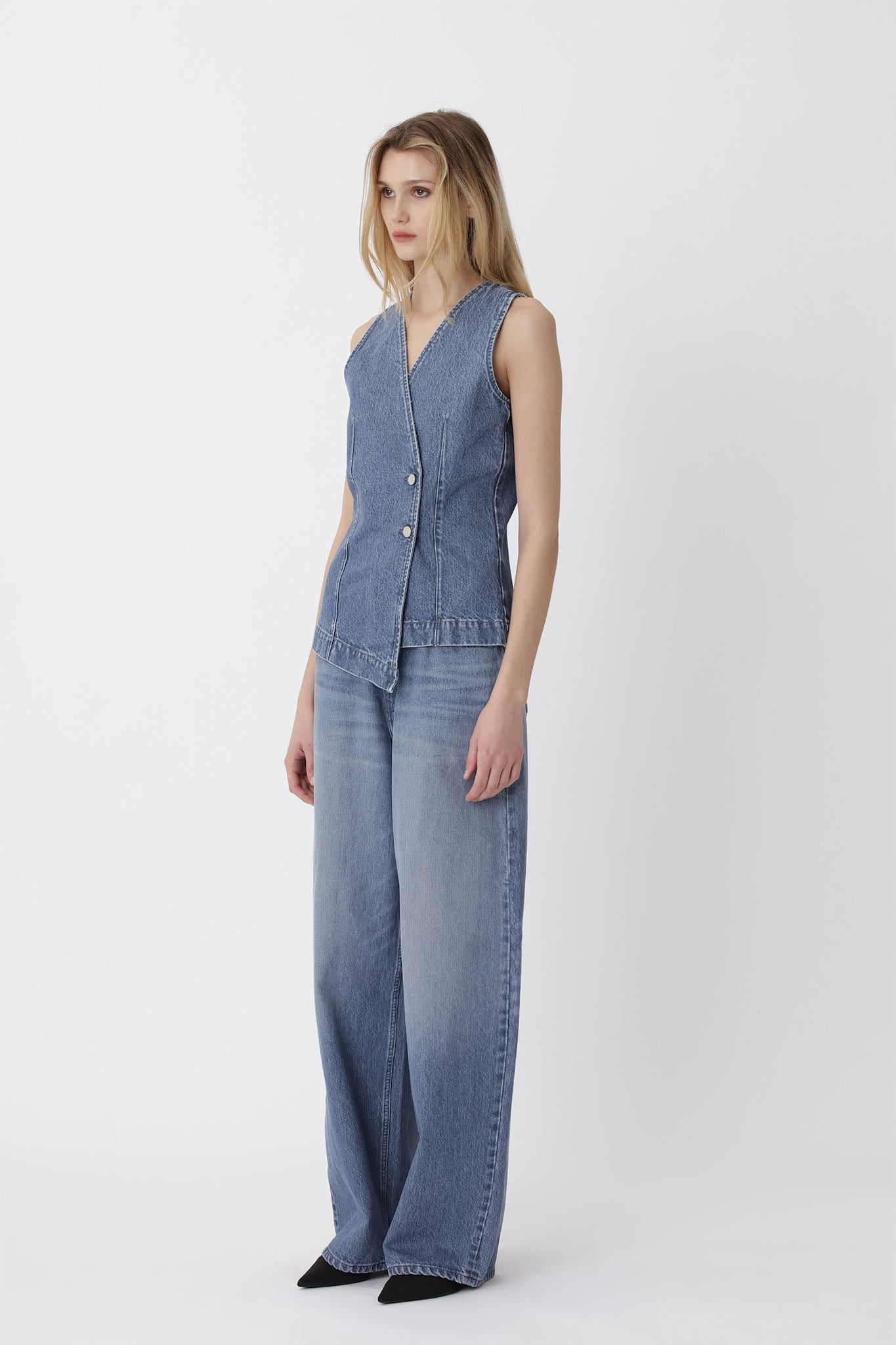 Oliva Denim Vest - Won Hundred Online Store