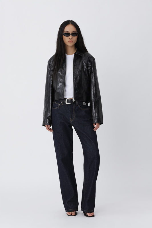 Caro Leather Jacket - Black - Won Hundred Online Store