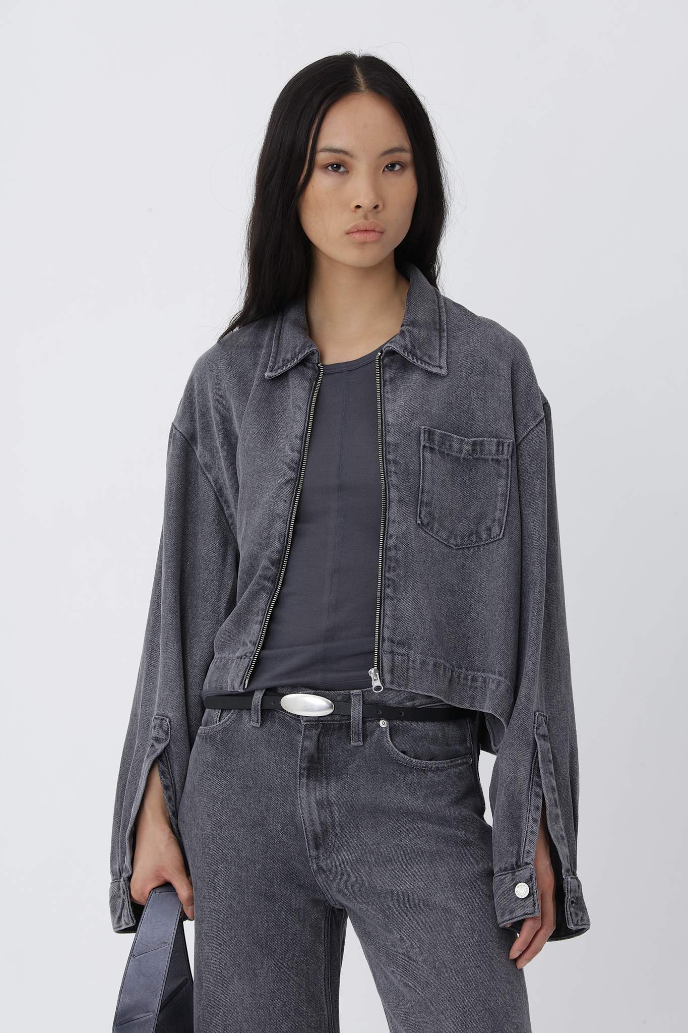 Lexington Zip Shirt - Washed Grey - Won Hundred Online Store