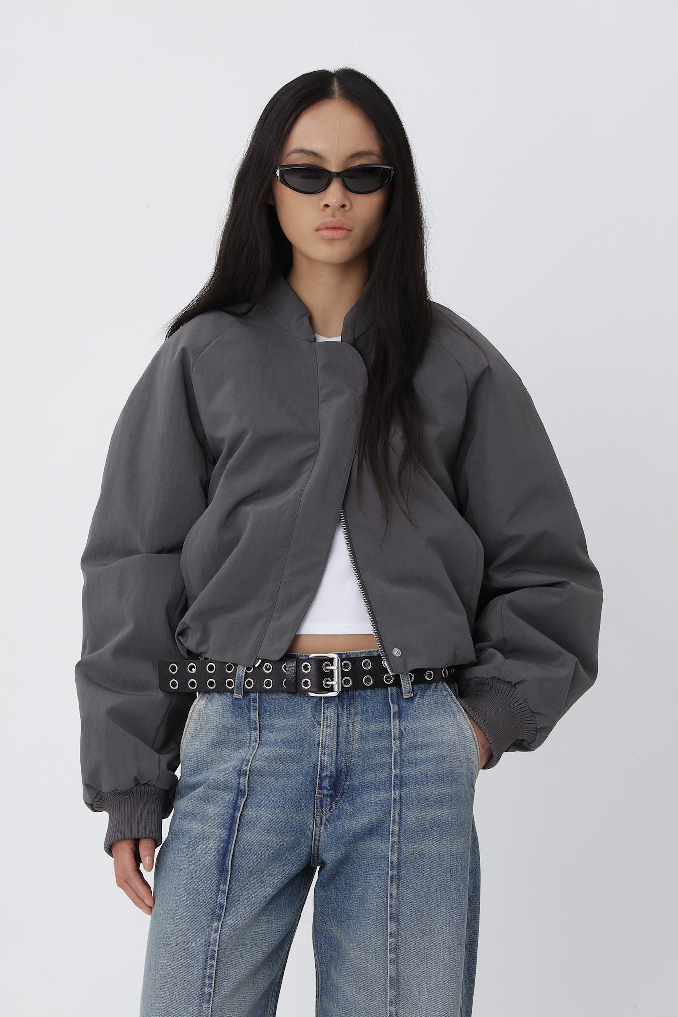 Ola Bomber Jacket - Blackened Pearl - Won Hundred Online Store