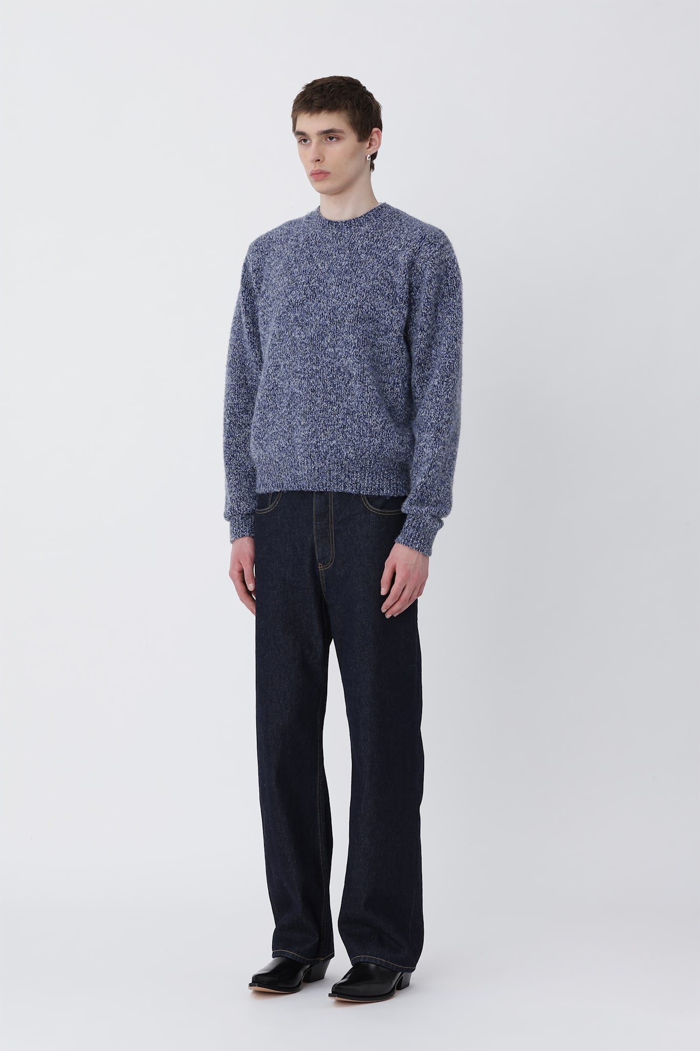 Felix Knit Sweater - Blue Indigo COMB. - Won Hundred Online Store