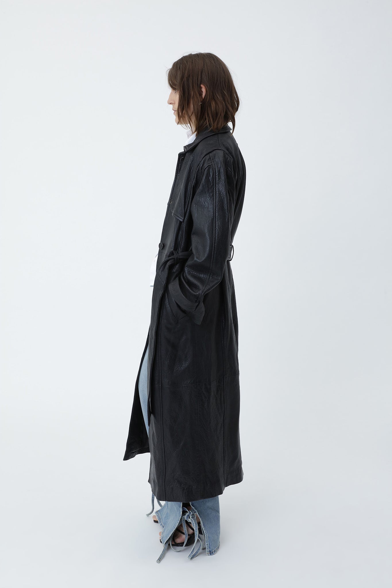 Tenna Leather Coat - Won Hundred Online Store