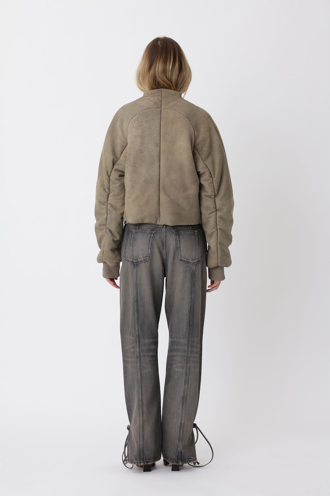 Ola leather Bomber jacket - Won Hundred Online Store