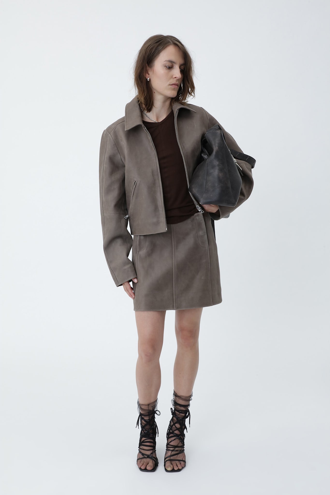 Dalia Panel Leather Jacket - Won Hundred Online Store