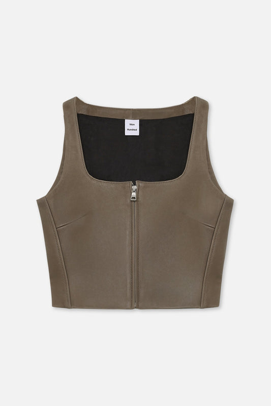 Adria Leather Top - Won Hundred Online Store