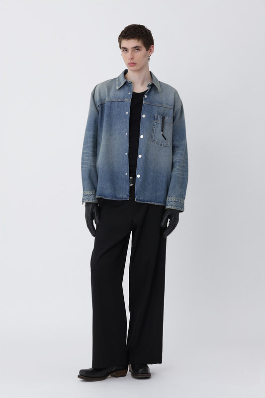 Zayne Denim Shirt - Cel Tintet Blue