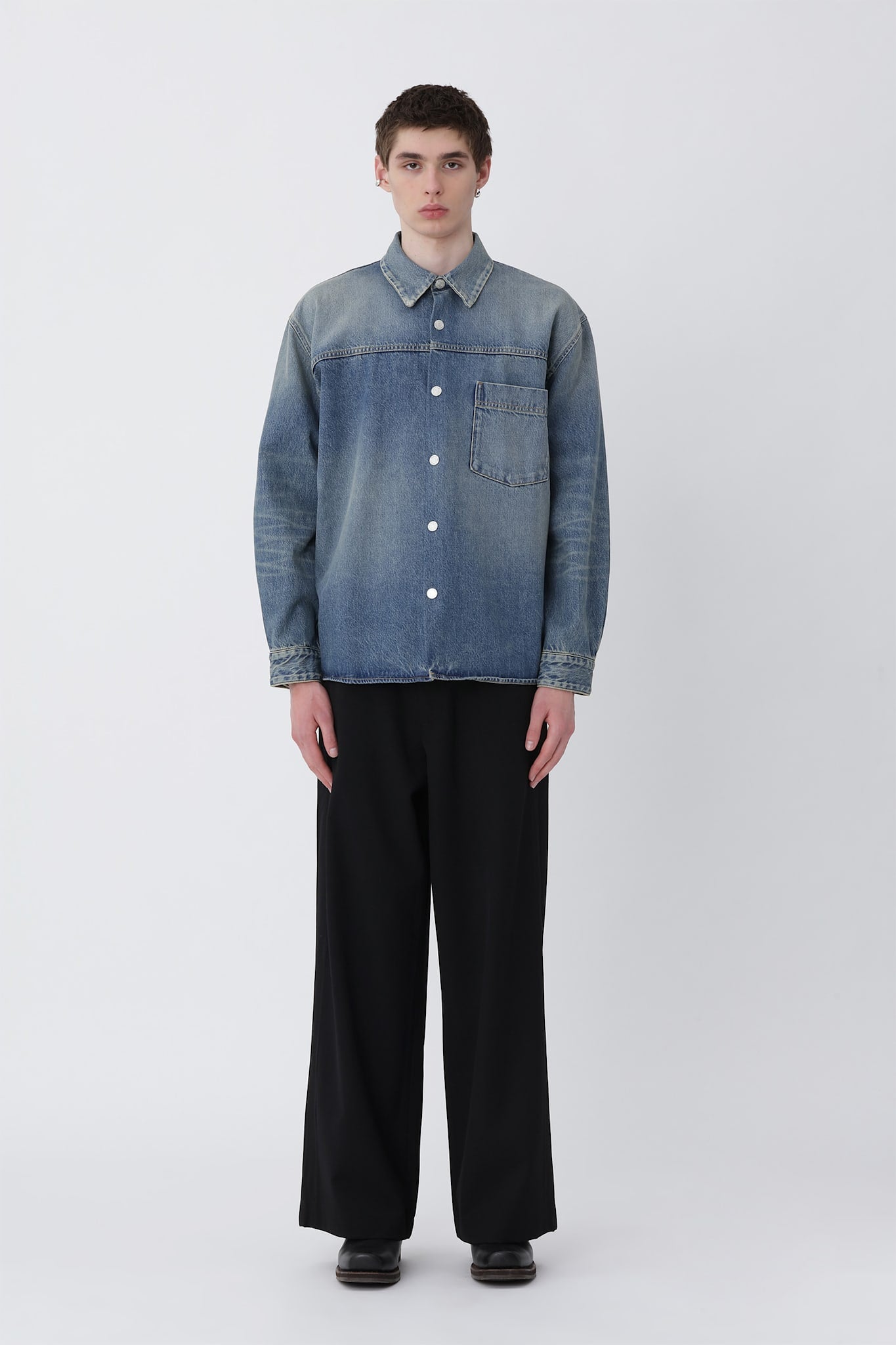 Zayne Denim Shirt - Cel Tintet Blue