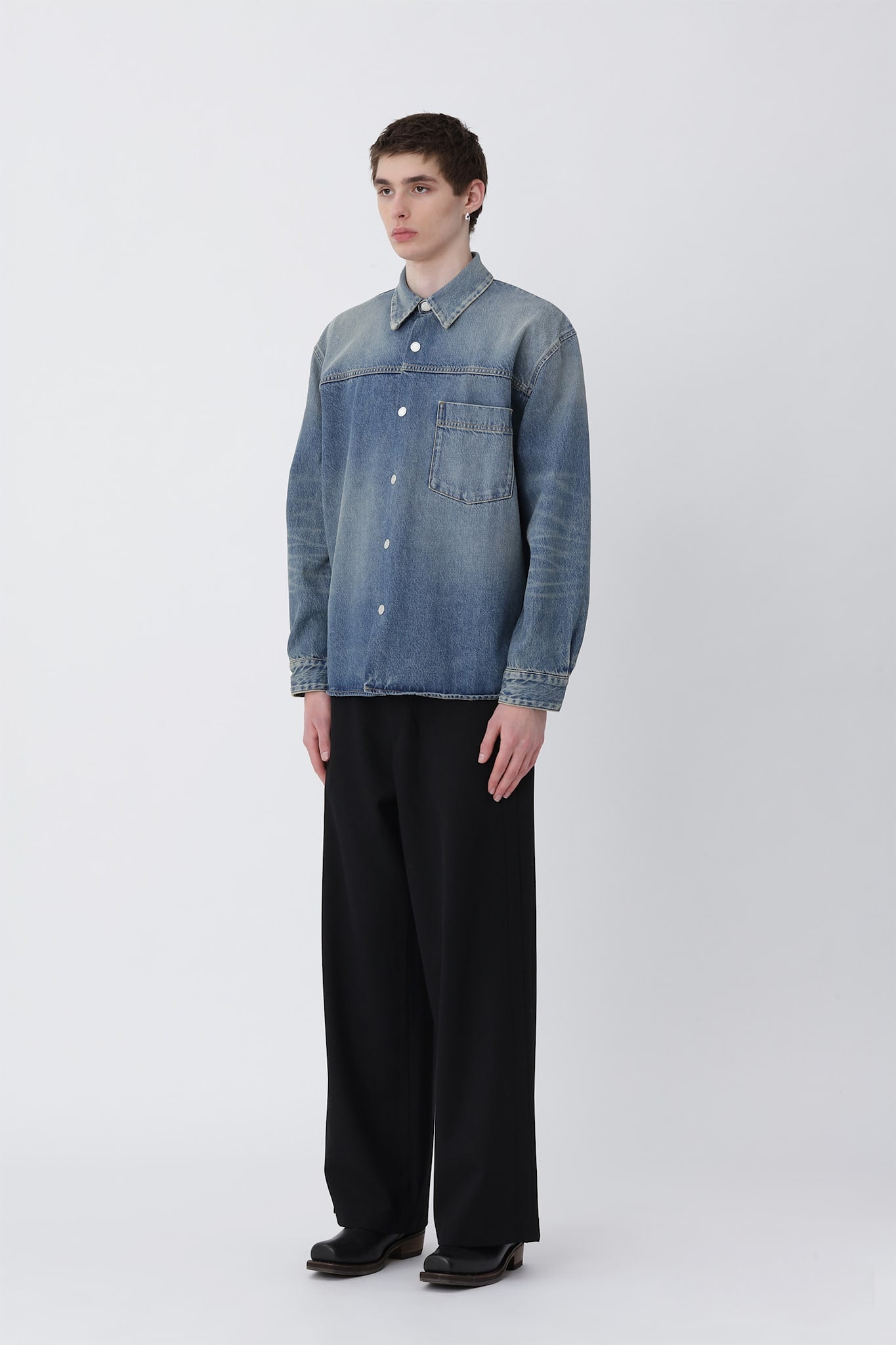 Zayne Denim Shirt - Cel Tintet Blue