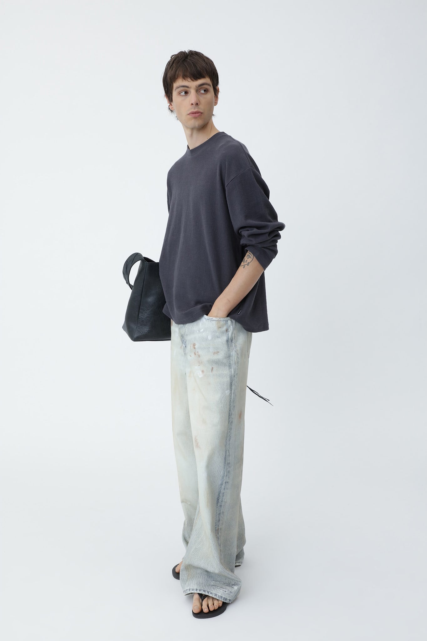 Lyon Printed Denim Jeans M - Won Hundred Online Store