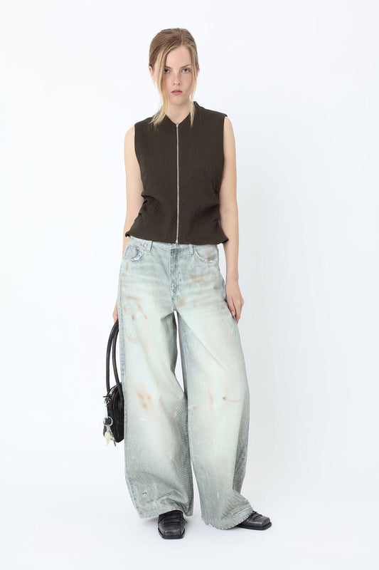 Lyon Printed Denim Jeans W - Won Hundred Online Store