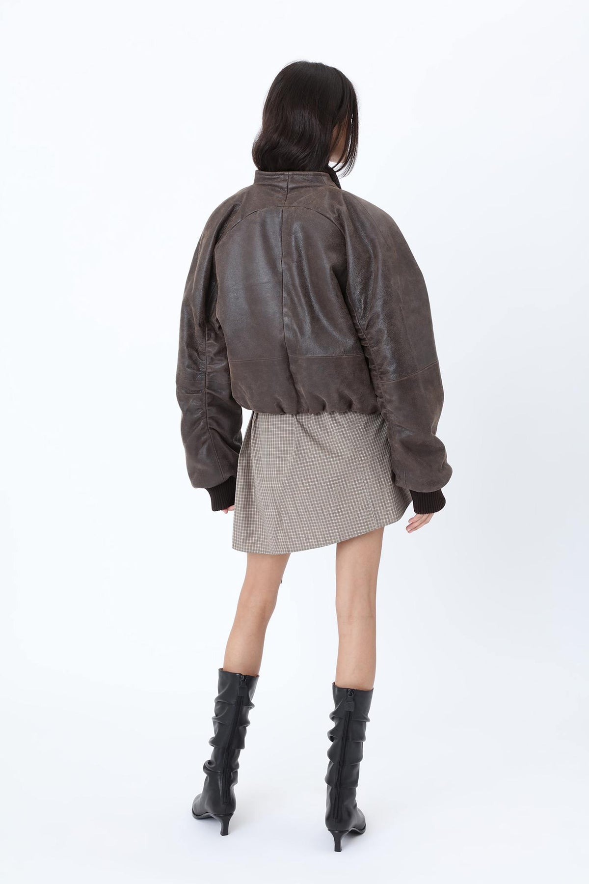 Ola Leather Bomber Jacket - Won Hundred Online Store