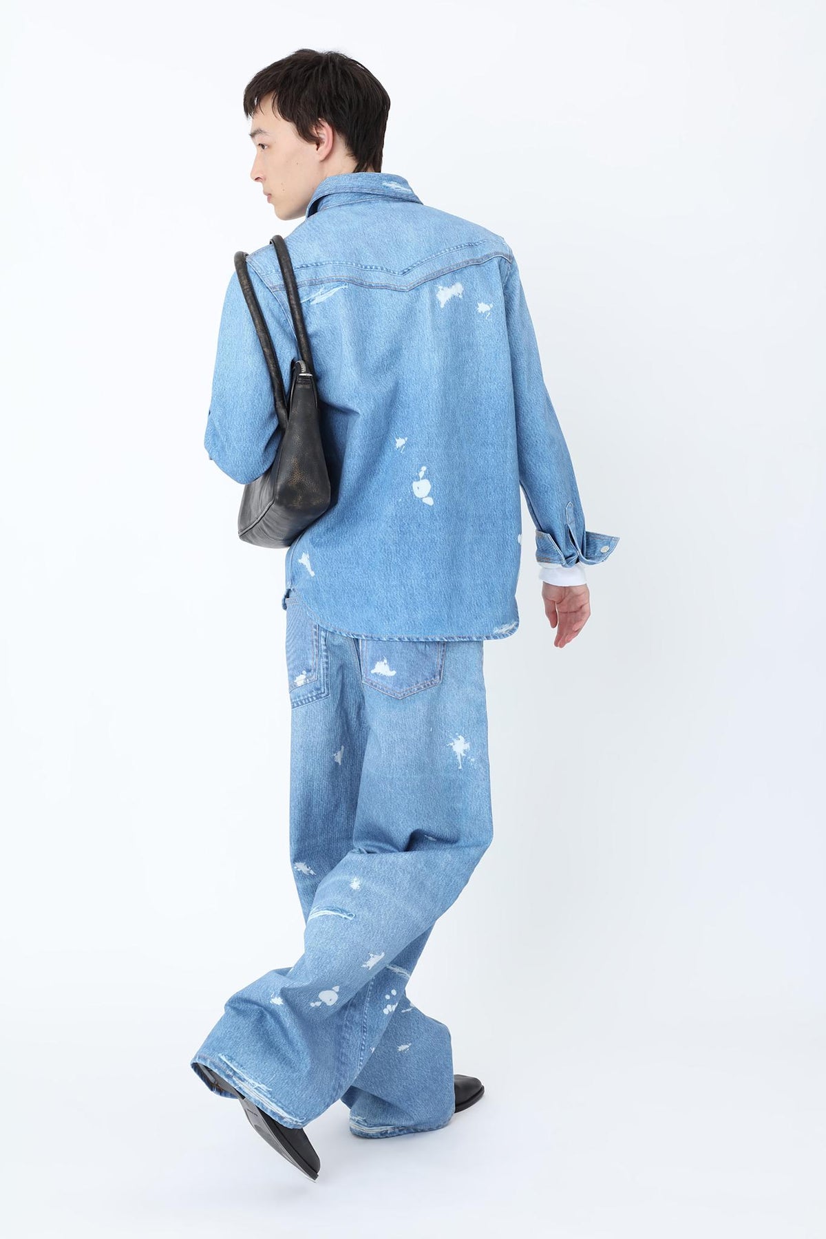 Alfred Printed Denim Shirt - Won Hundred Online Store