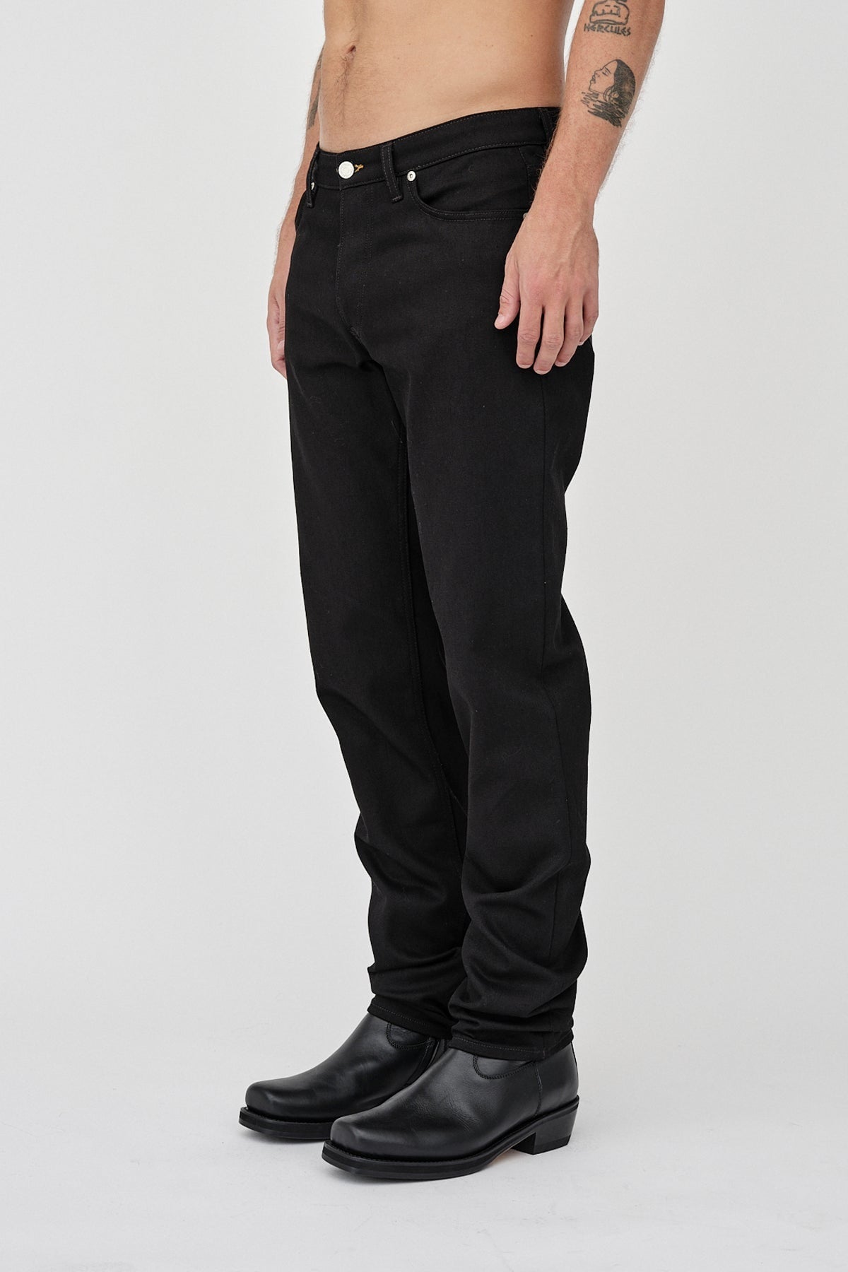 Won Hundred Men Archer 5-Pockets Rinse Black