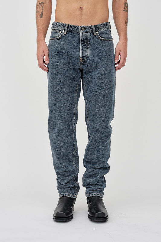 Won Hundred Men Archer Overdyed Black 5-Pockets Overdyed black