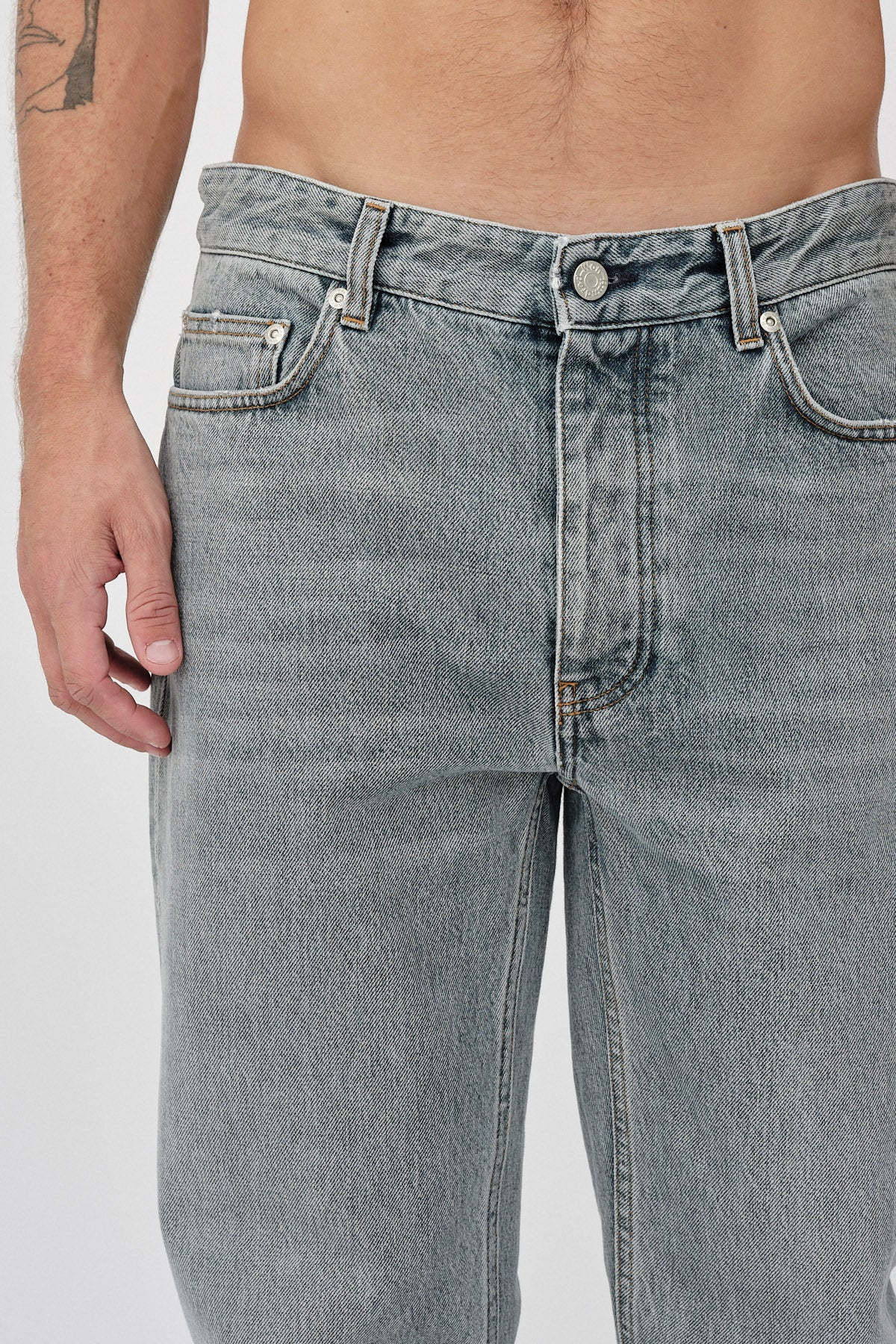 Won Hundred Men Ben 5-Pockets Dirt Blue