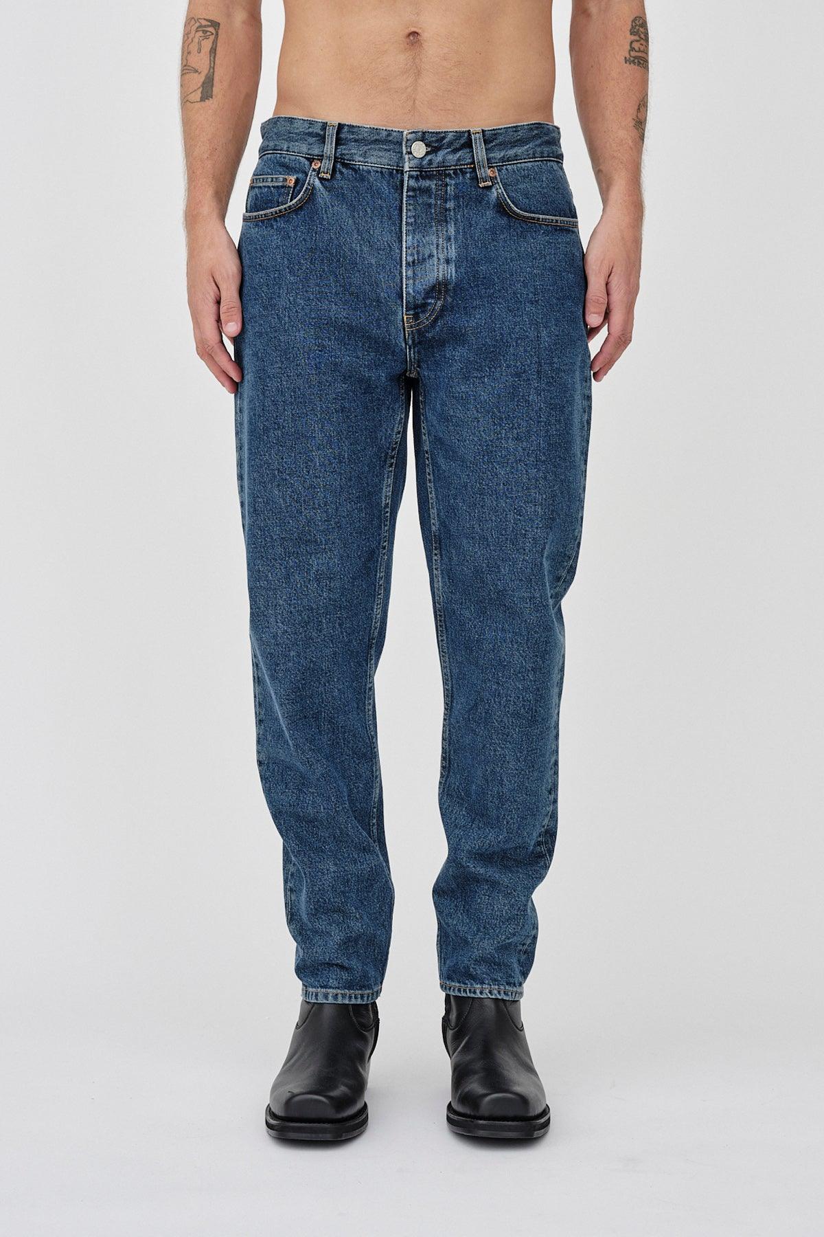 Won Hundred Men Ben 5-Pockets Stone Blue-