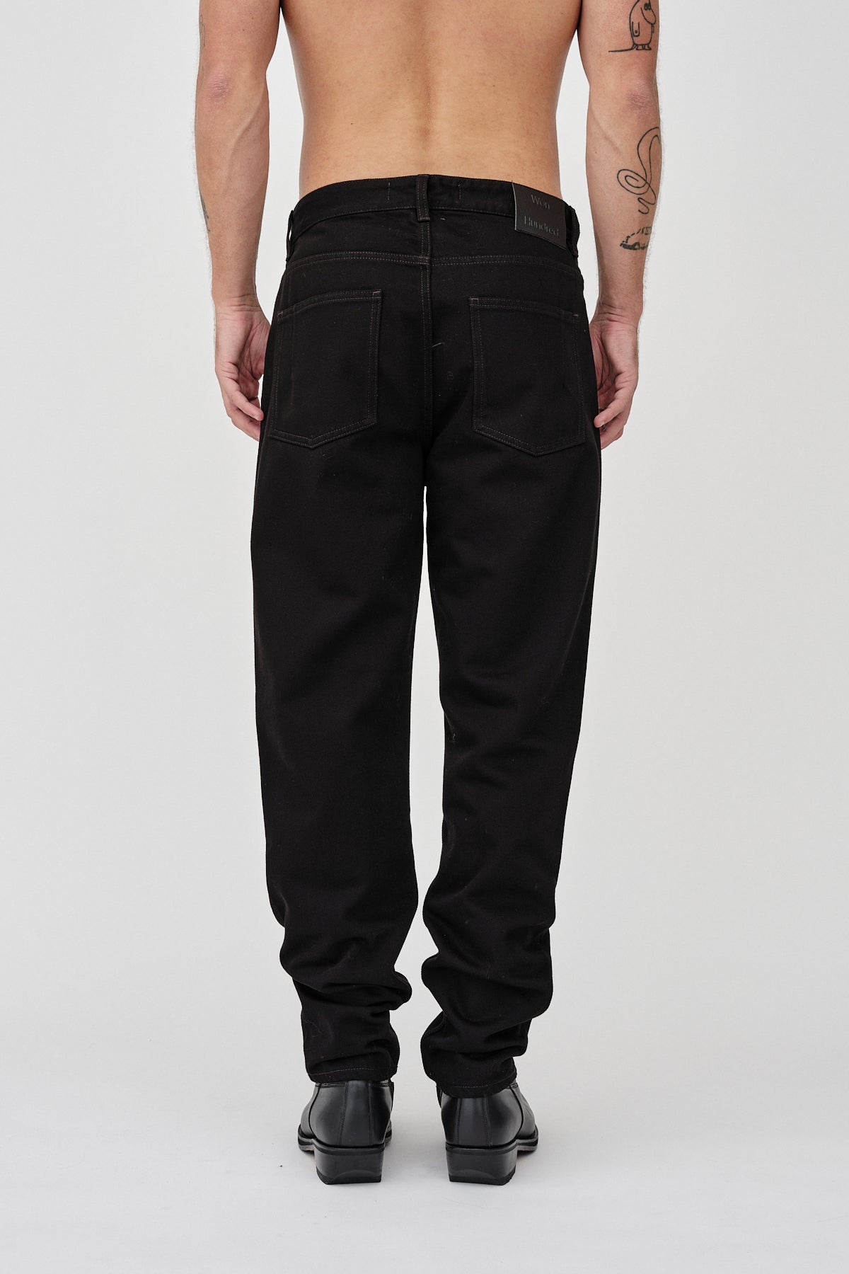 Won Hundred Men Ben 5-Pockets Rigid Stay Black