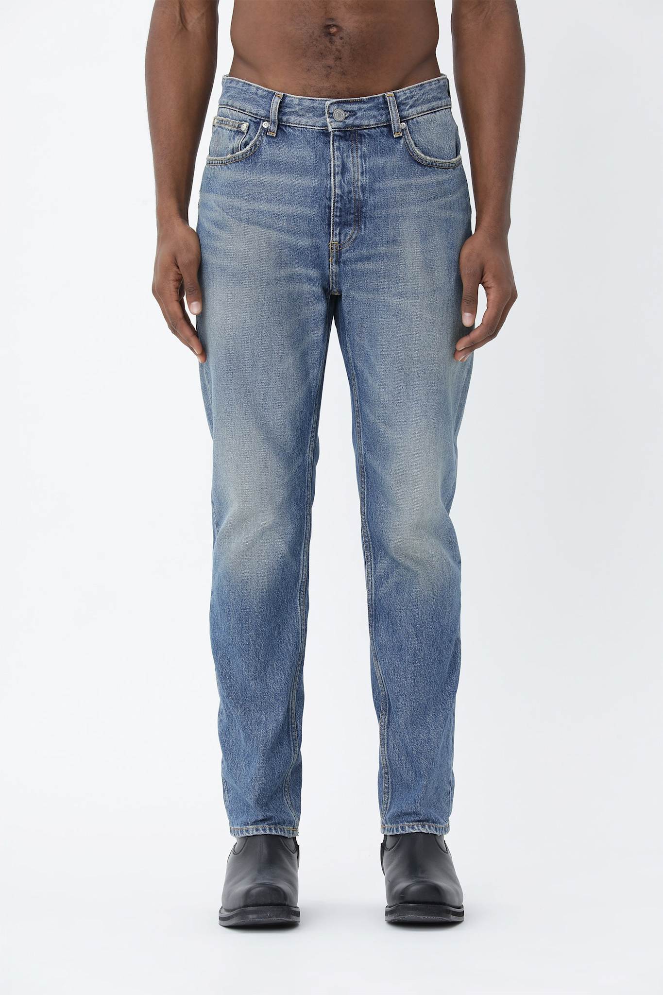 Won Hundred Men Ben 80s Medium Blue 5-Pockets 80s Medium Blue