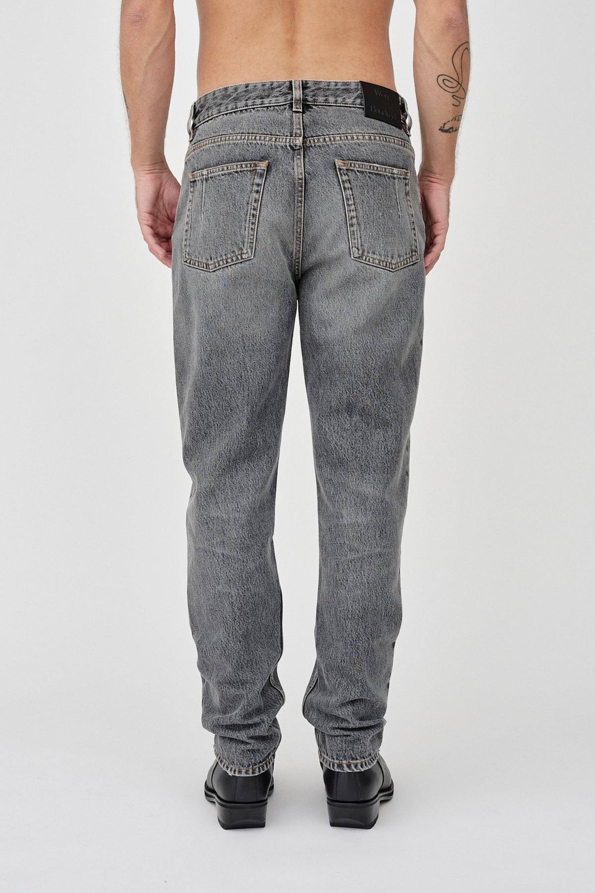 Won Hundred Men Ben Beatet Grey 5-Pockets Beatet Grey