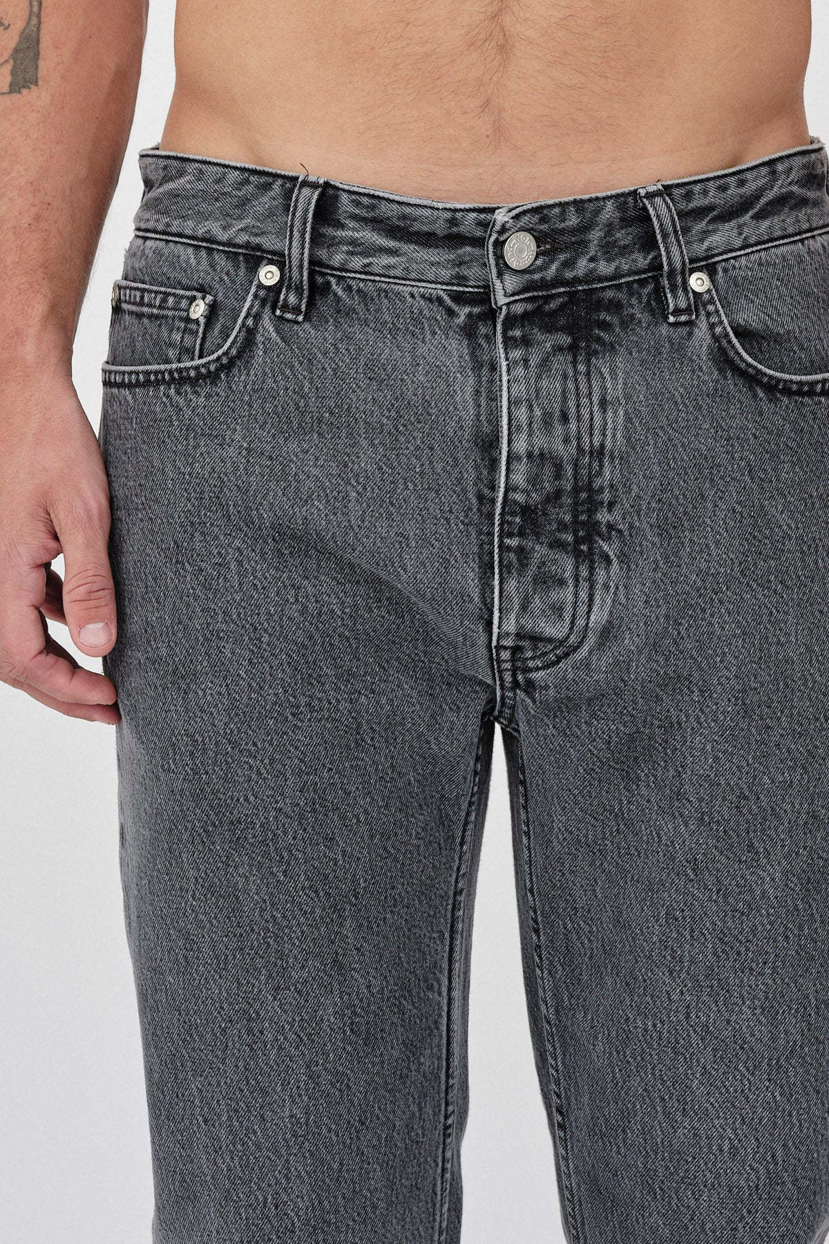 Won Hundred Men Ben Pleasant Grey 5-Pockets Pleasant Grey