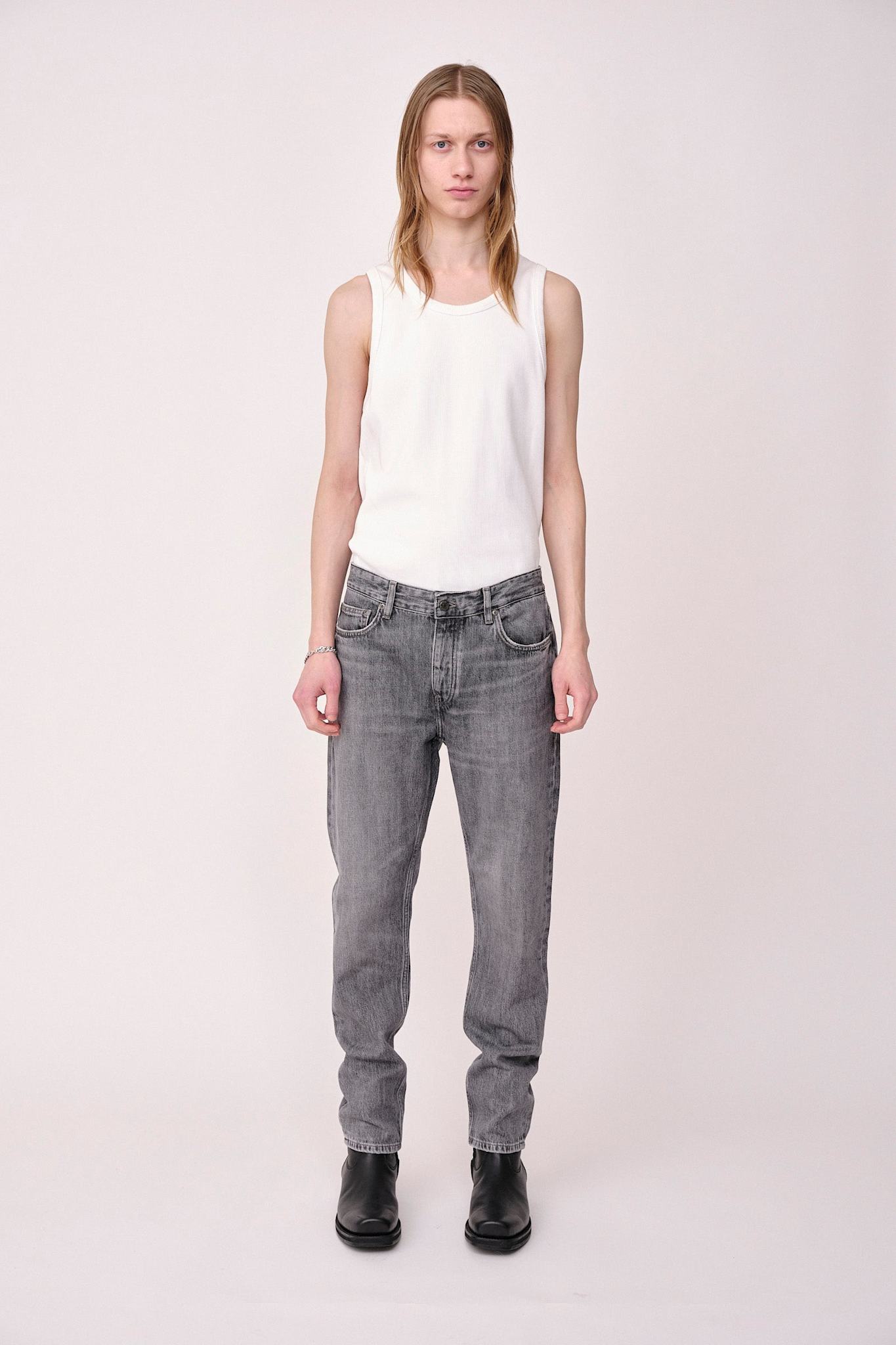 Won Hundred Men Ben Used Grey 5-Pockets Used Grey