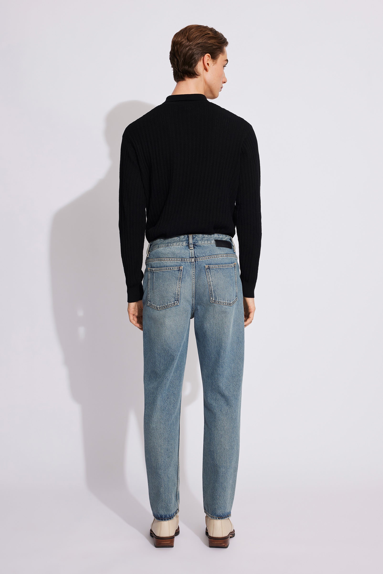 Won Hundred Men Bill 5-Pockets Original Blue Eight