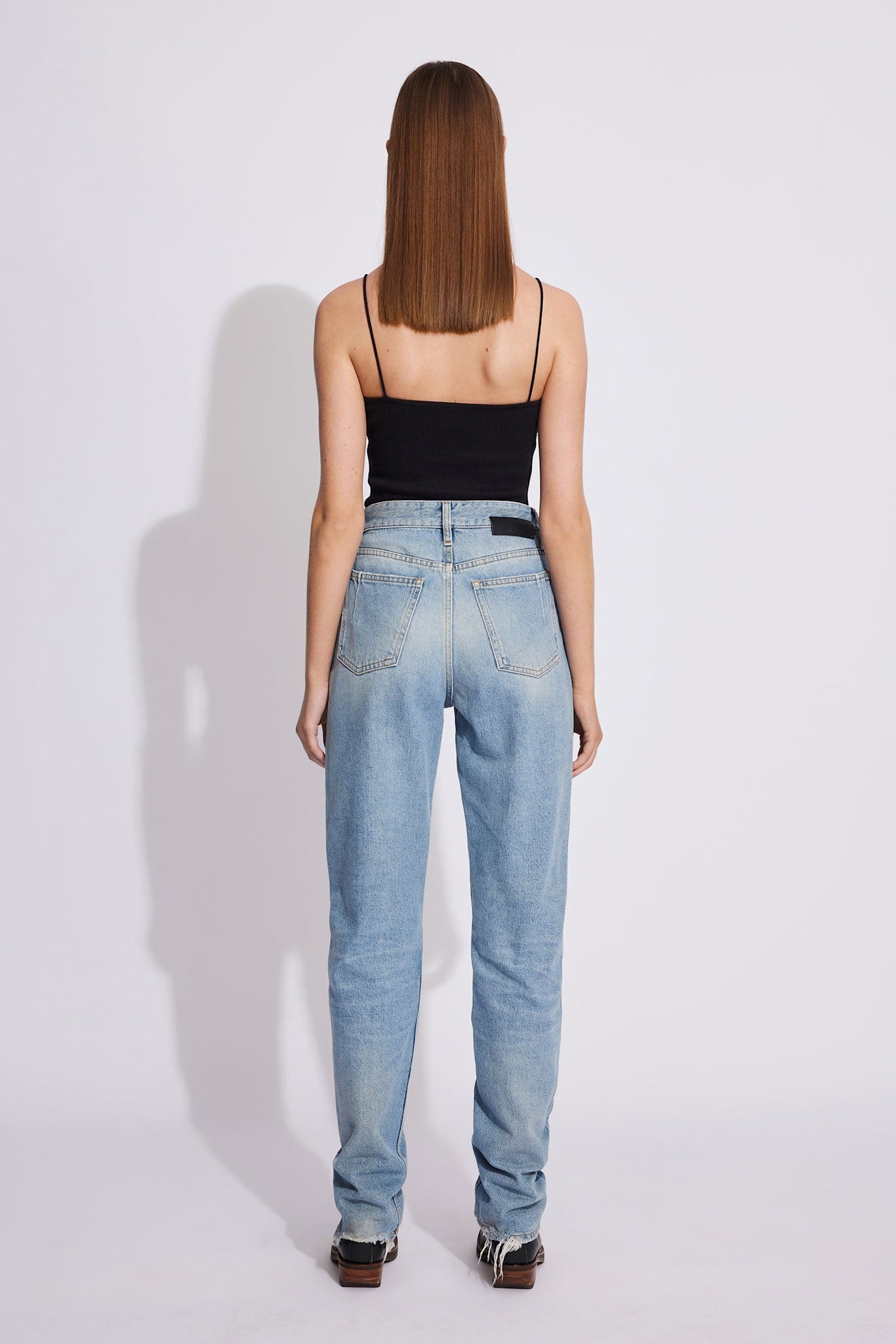 Won Hundred Women Billy 5-Pockets Worn Blue Eight