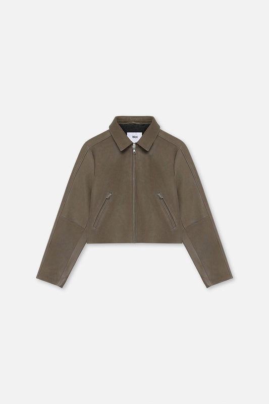 Dalia Panel Leather Jacket - Won Hundred Online Store