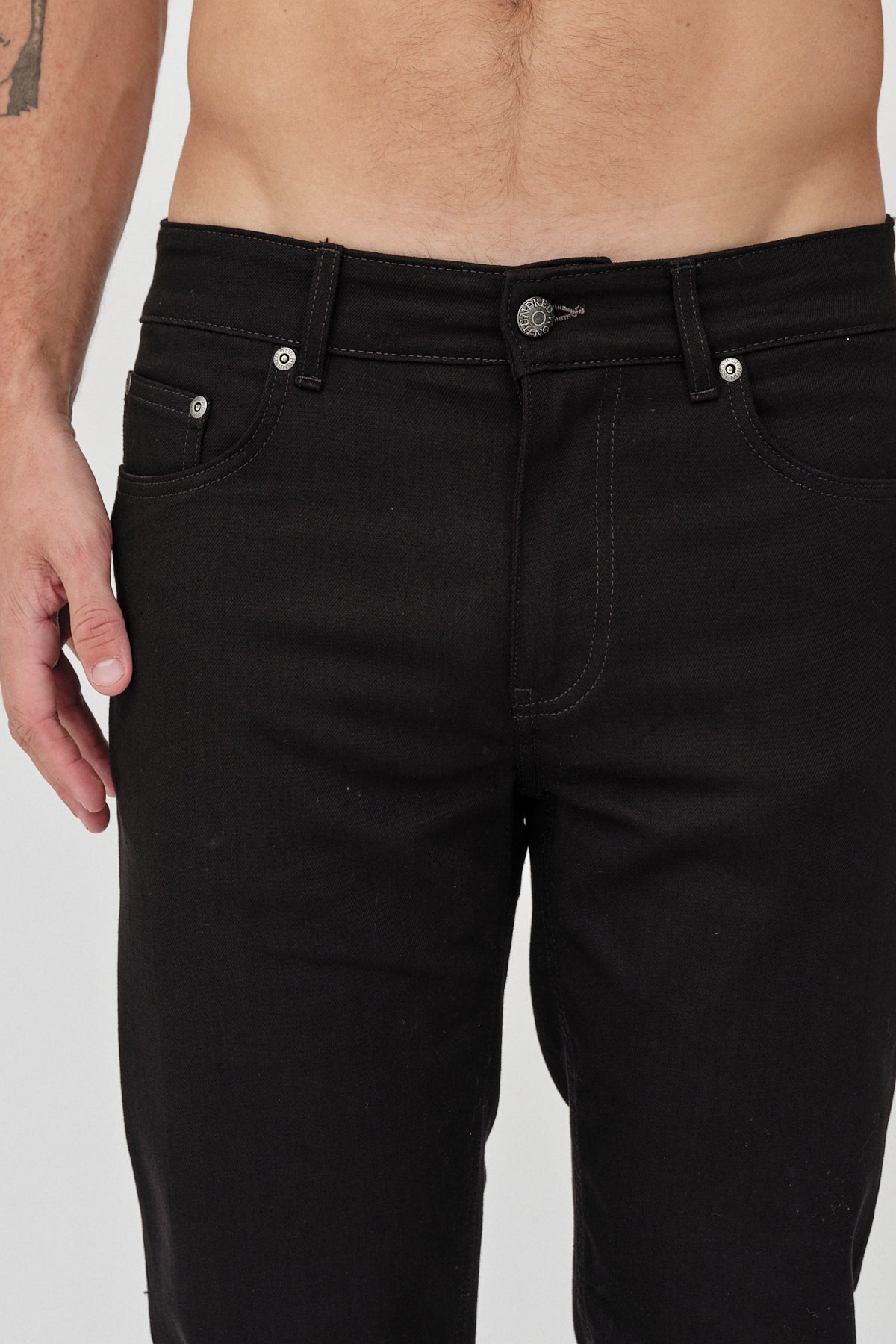 Won Hundred Men Dean A 5-Pockets Stay Black