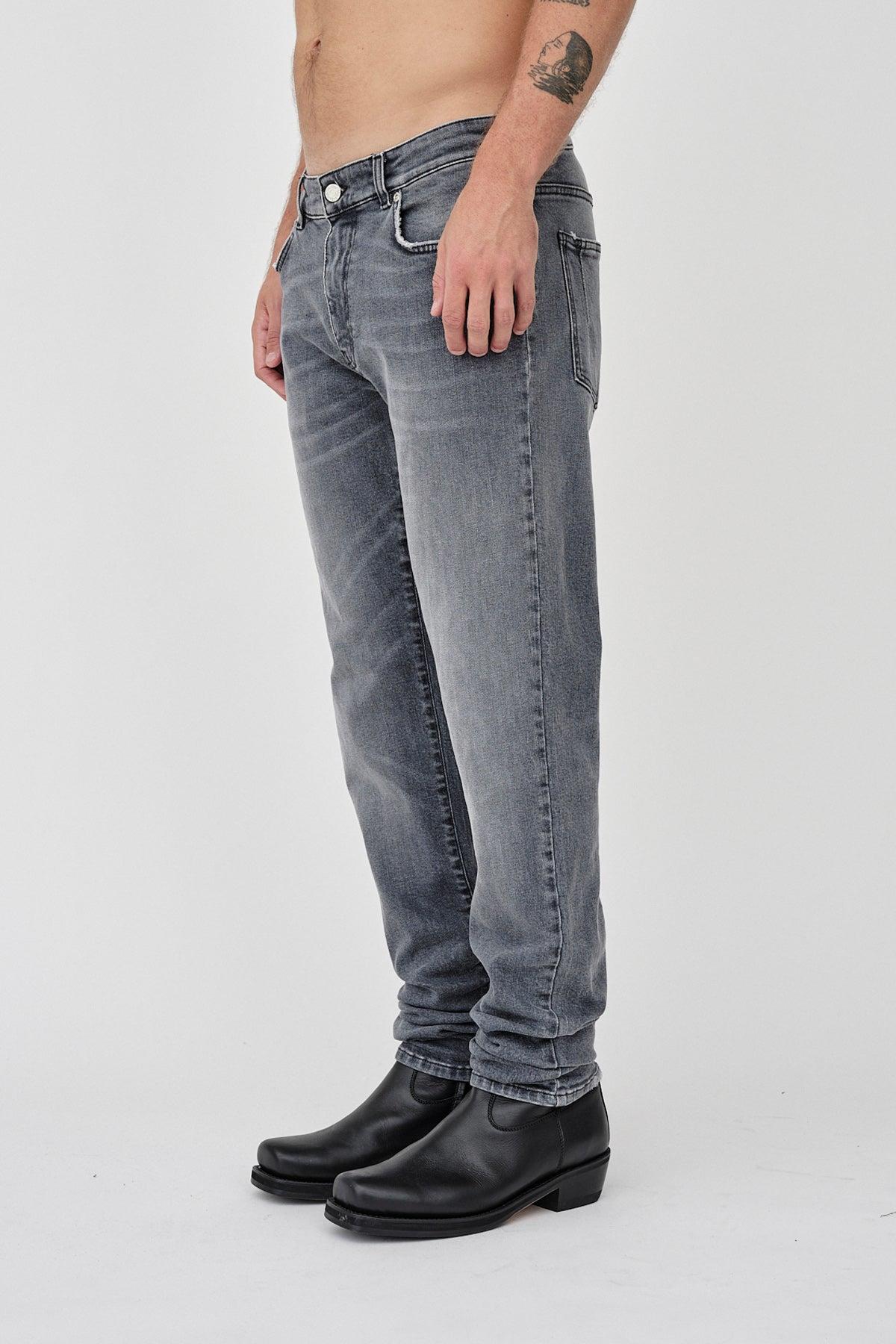 Won Hundred Men Dean Strong Grey 5-Pockets Strong Grey