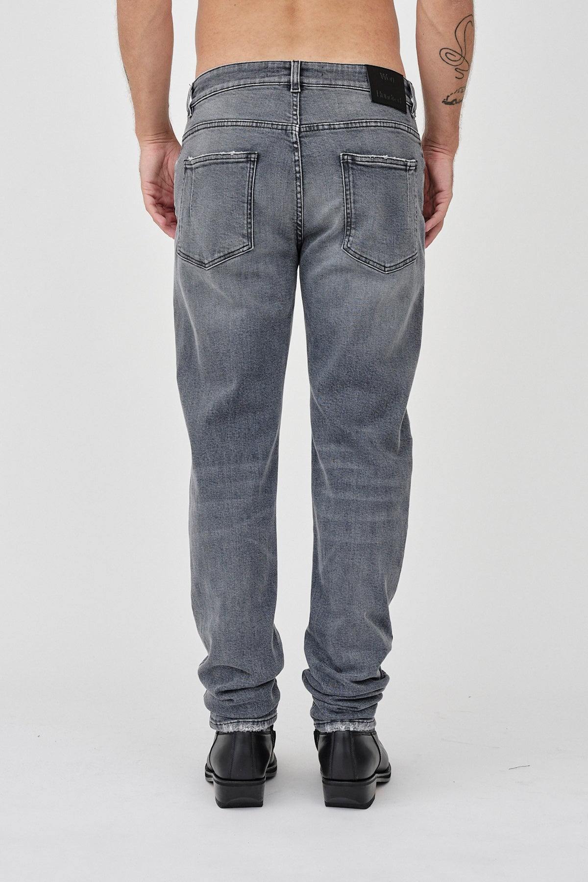 Won Hundred Men Dean Strong Grey 5-Pockets Strong Grey