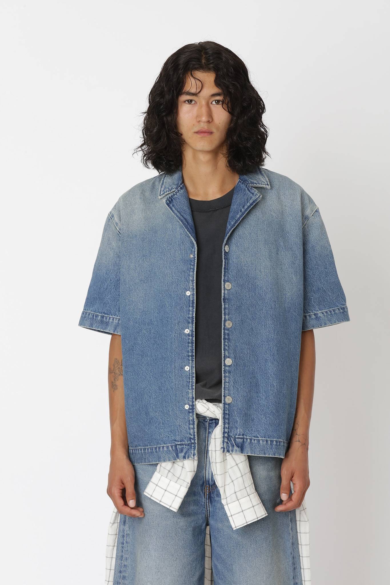 Won Hundred Men Desmond Denim Shirt Denim 80s Light Blue