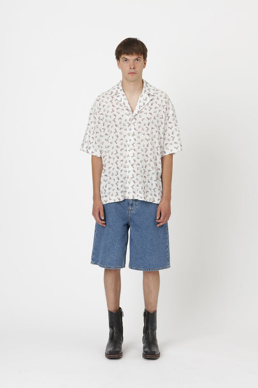 Won Hundred Men Desmond Flower Shirt White Flower