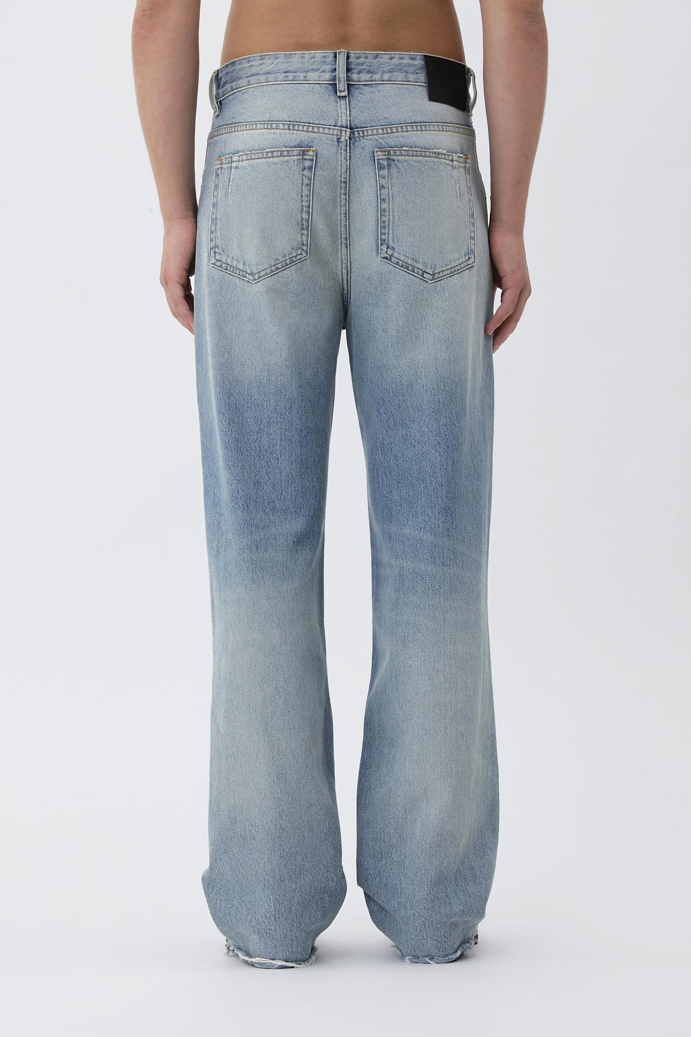 Won Hundred Unisex Genoa Broken Medium Blue 5-Pockets Broken Medium Blue