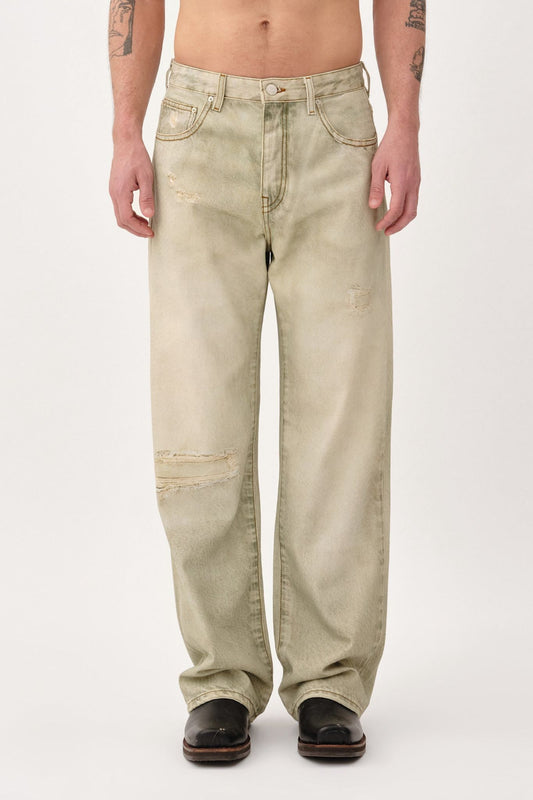 Won Hundred Men Genoa Printed Denim Denim Digital and rinse