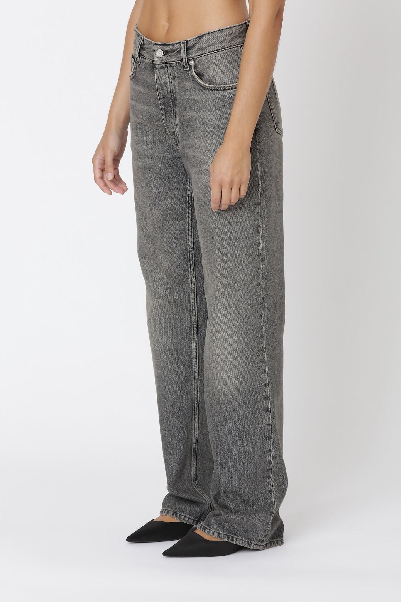 Won Hundred Unisex Genoa Tintet Grey 5-Pockets Tinted Grey