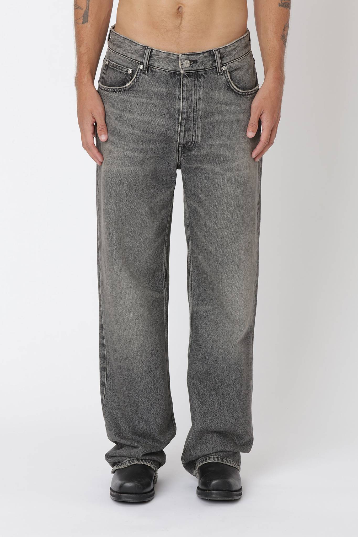 Won Hundred Unisex Genoa Tintet Grey 5-Pockets Tinted Grey