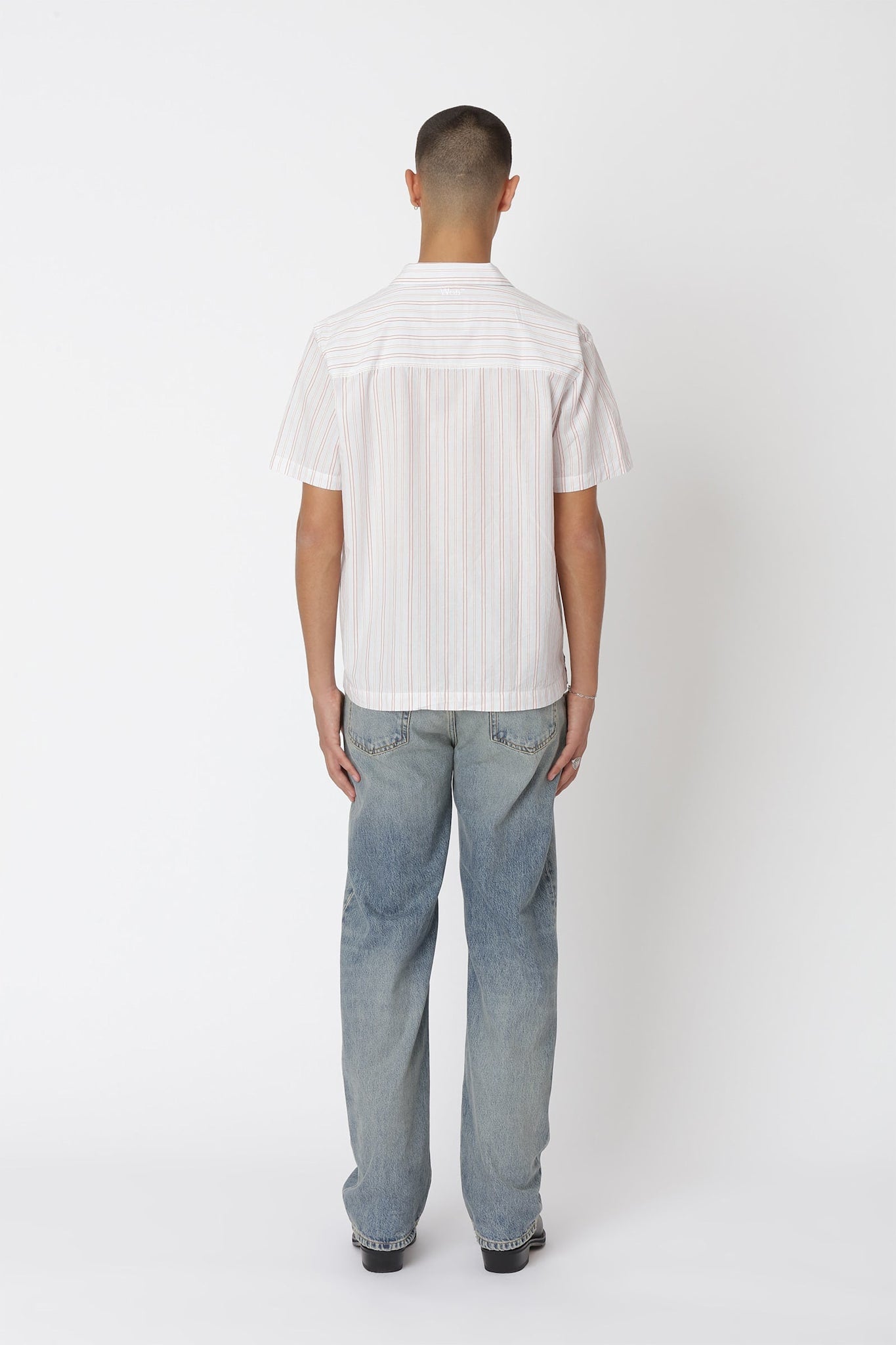 Won Hundred Men Kirk Stripe Shirt Shirt Red Stripe