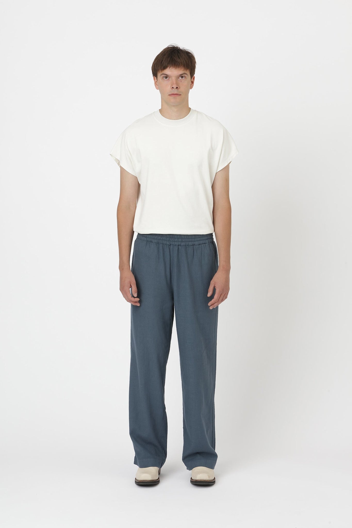 Won Hundred Men Leeds Trousers Orion Blue