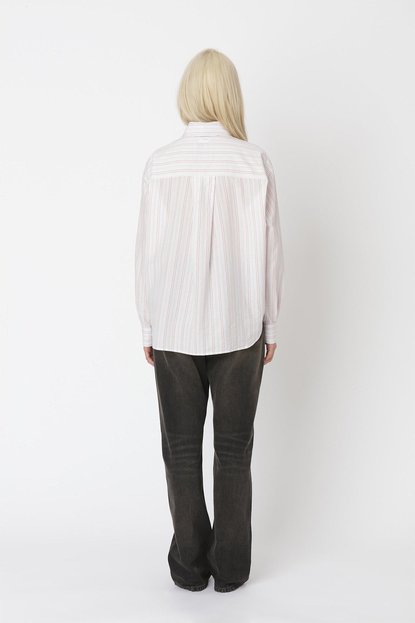 Won Hundred Women Lenoa Stripe Shirt Shirt Red Stripe