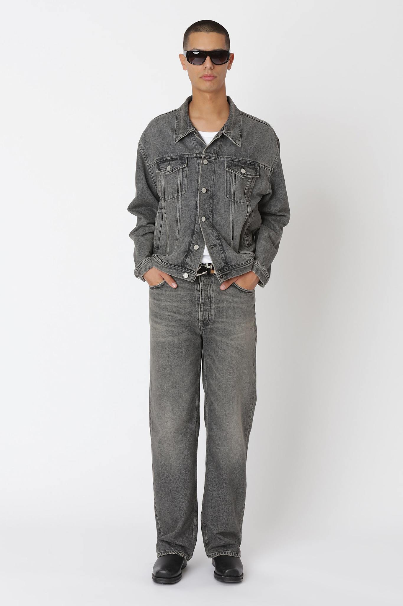 Won Hundred Unisex Liverpool Tintet Grey Jacket Tinted Grey