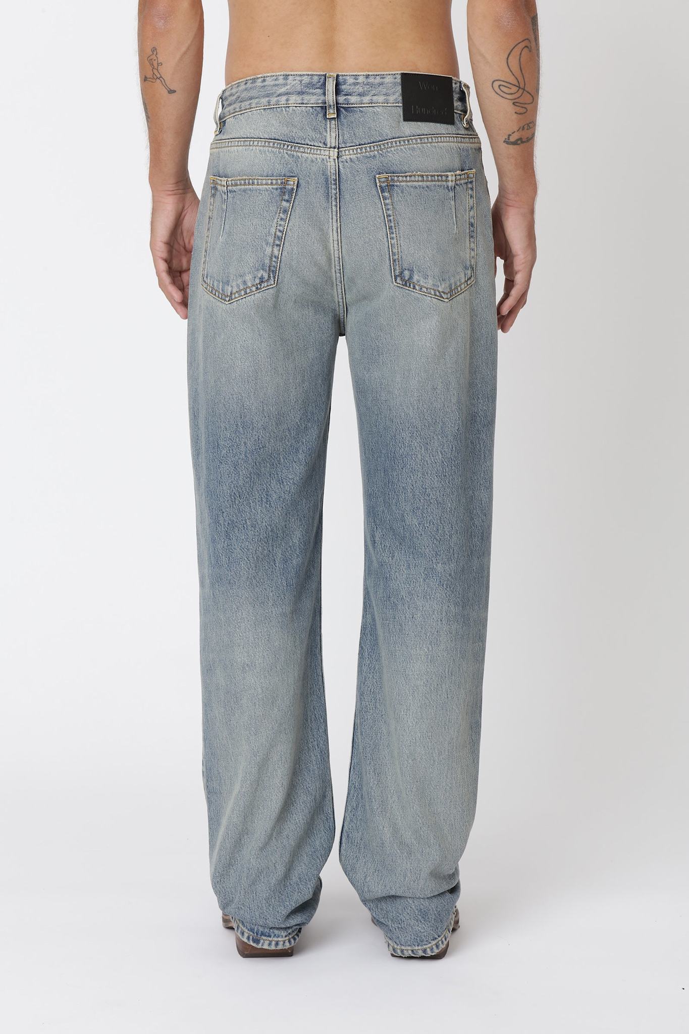Won Hundred Men Steve Cel Tinted Blue 5-Pockets Cel Tinted Blue