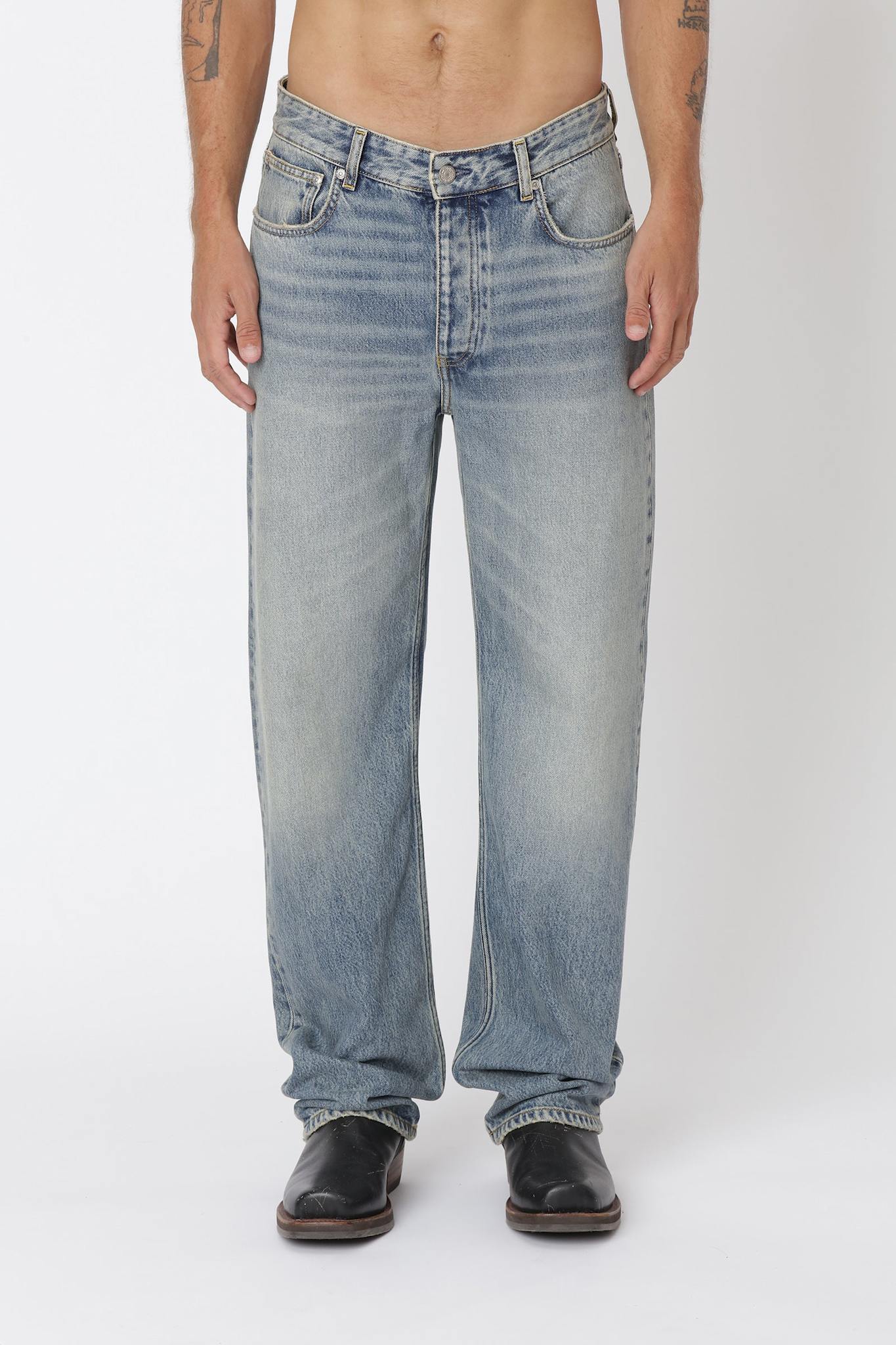 Won Hundred Men Steve Cel Tinted Blue 5-Pockets Cel Tinted Blue