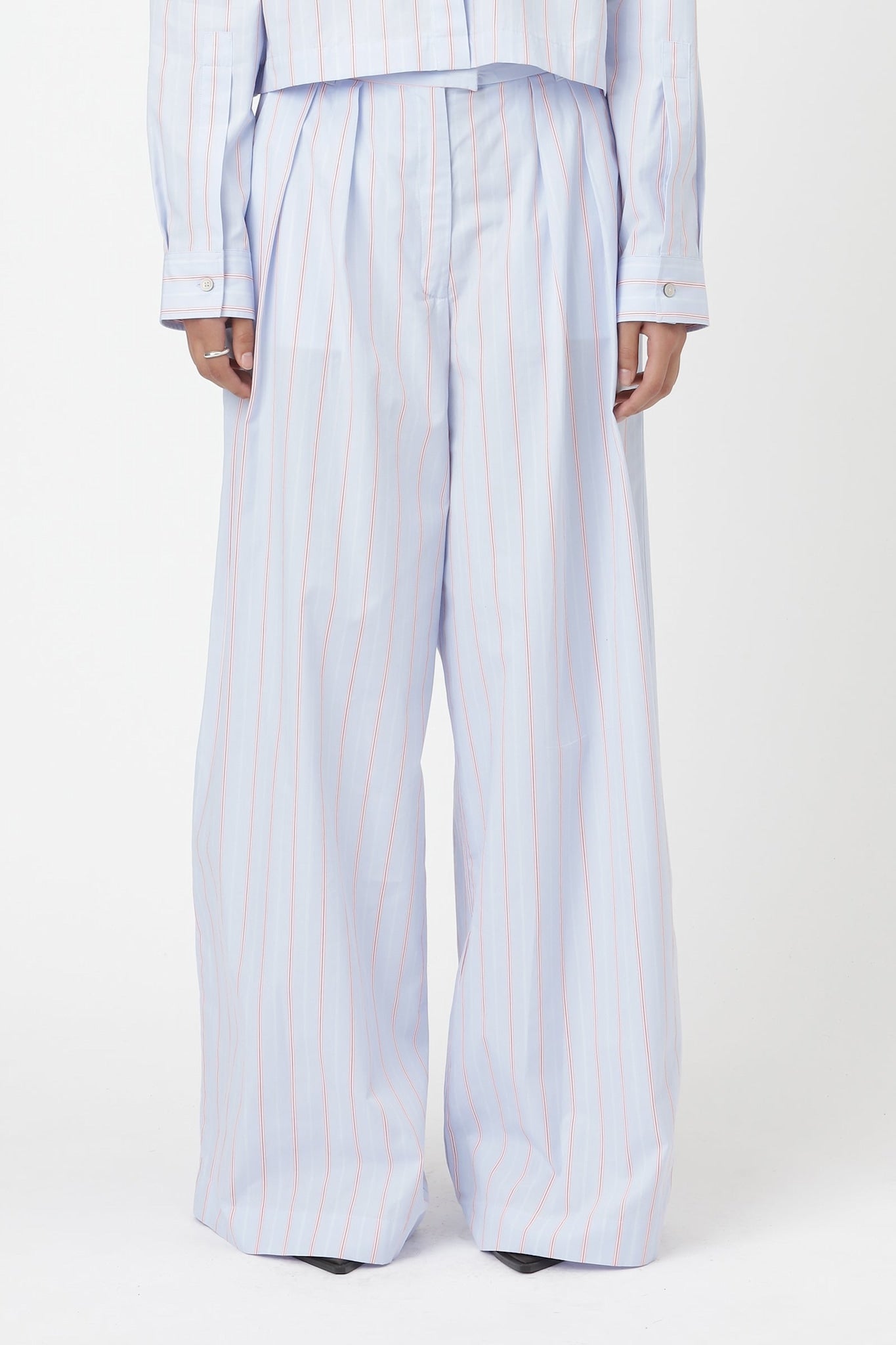 Won Hundred Women Thalia Trousers Blue Red Stripe