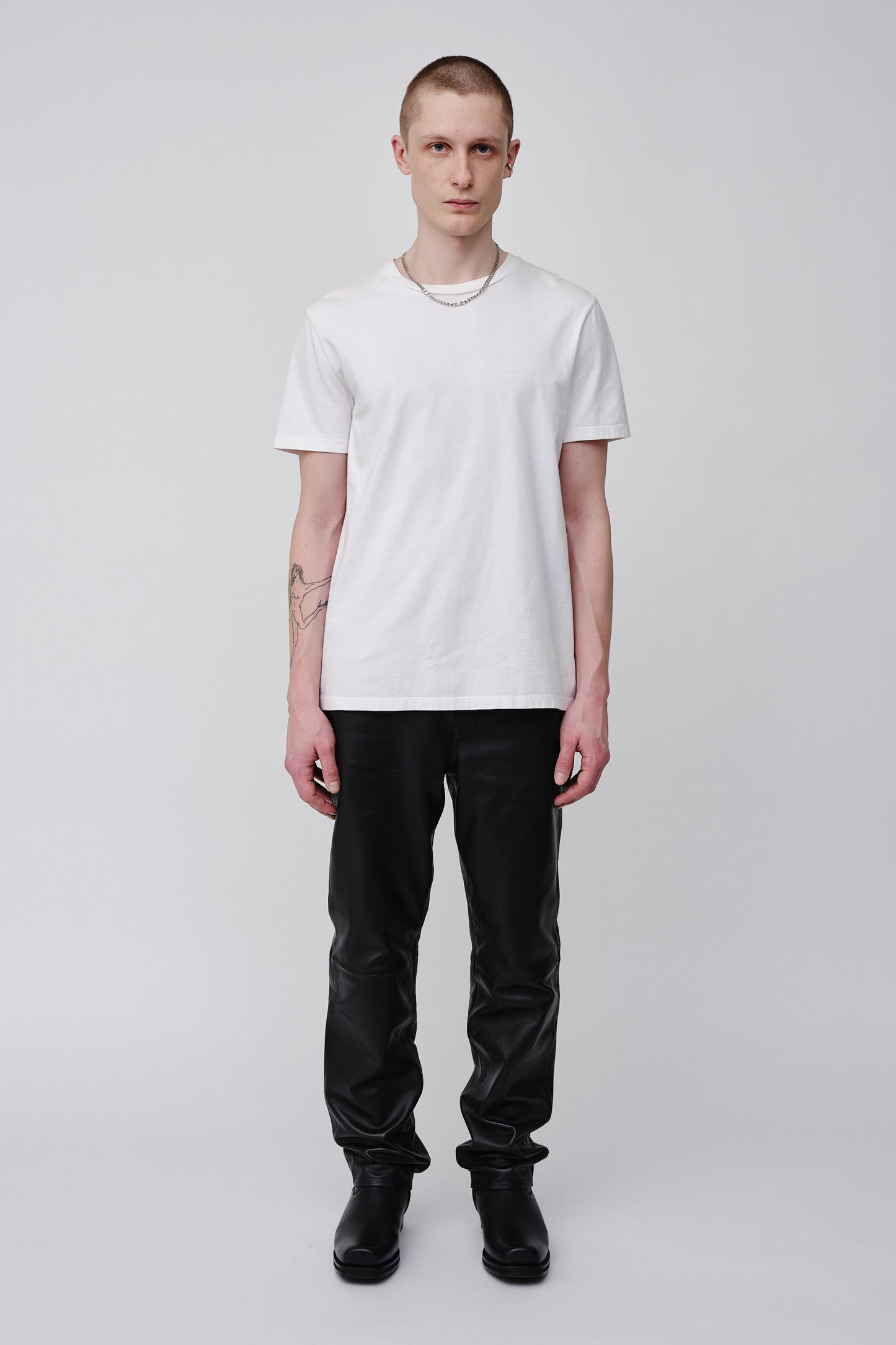 Won Hundred Men Troy Rubber T-shirt T-shirt White